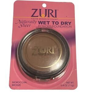 Zuri Naturally Sheer Wet To Dry Powder/Foundation. Moroccan Bronze